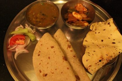 Snapshot of the delicious Punjabi thali the queen of street food in Ludhiana