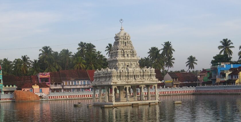 The beauty and straight-cut architecture of Suchindram Temple.