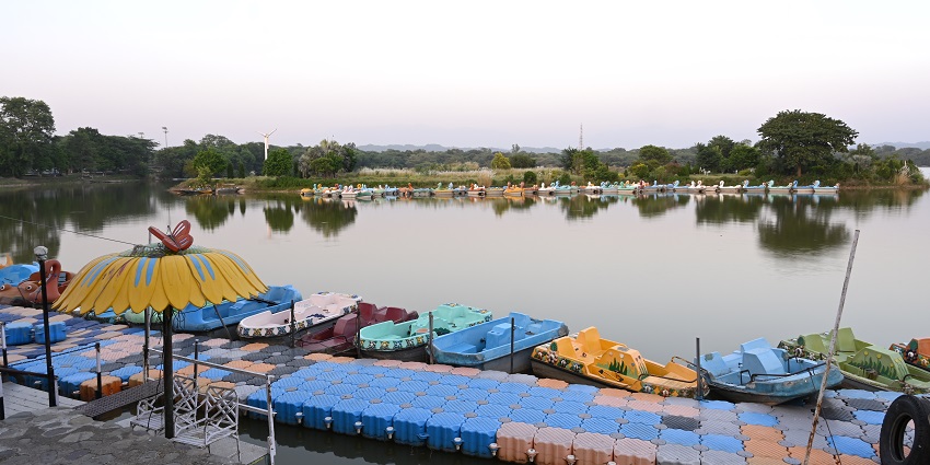 Enjoy the serene Sukhna Lake - one of the places to visit near Gurgaon within 300 kms.