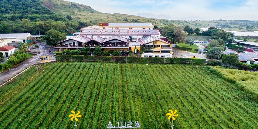 View of Sula Vineyards, a popular tourist attraction near Shubham Water Park Nashik