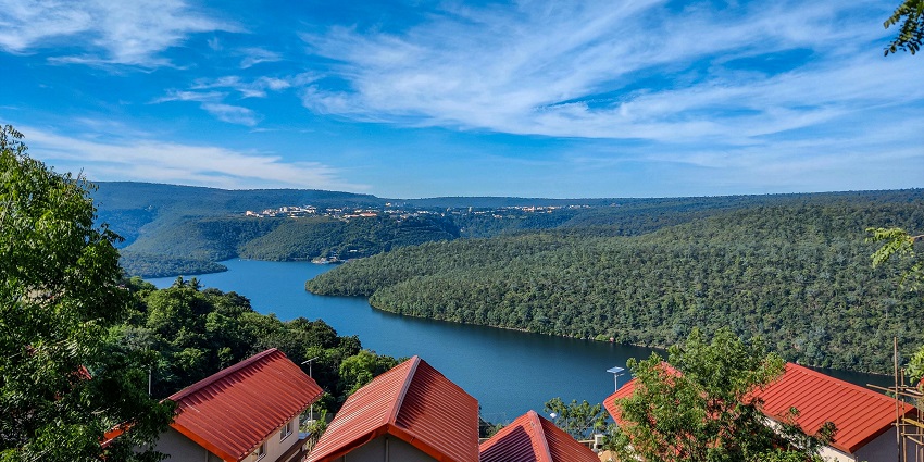 An aerial view of Sullia, one of the serene places to visit near Mangalore, Karnataka.