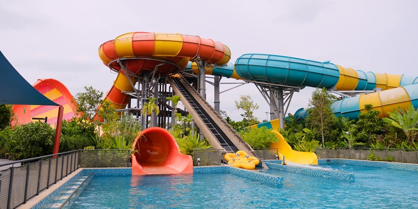 Suraj Water Park offers thrilling water slides, wave pool, family fun