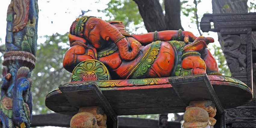 Ganesha at Surjakund Mela - one of the places to visit near Gurgaon within 300 kms.