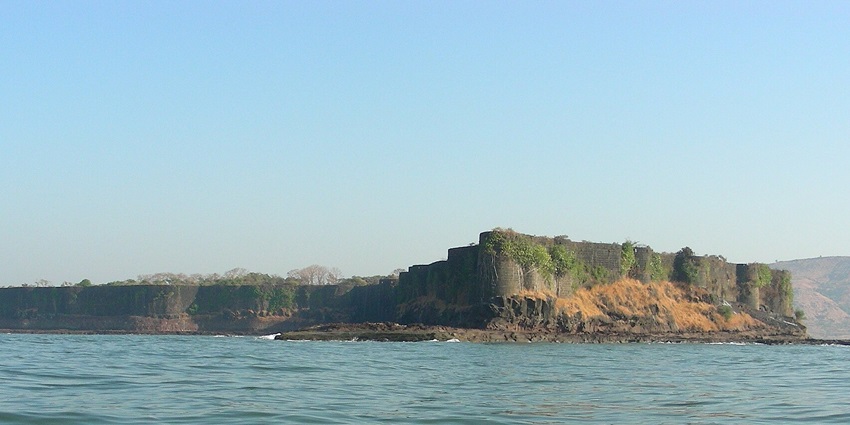 The majestic Suvarndurg Fort with intricate details and beautiful architecture.