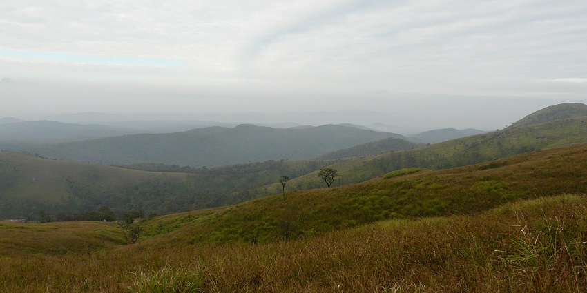 Short trek up hill, all steps, from Mangalam Village up to a Siva Temple at the top
