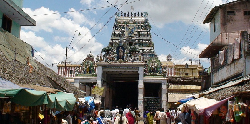 Swamimalai Temple, a popular temple in Tamil Nadu, showcasing intricate architecture