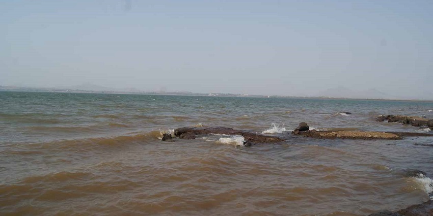 Wonderful view of Gangapur Dam with calm waters and green hills in the background