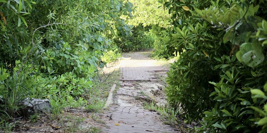 Green walking paths at the beautiful Veer Savarkar Park, one of the things to do in Kumta