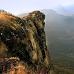 Majestic view of Takmak Tok at Raigad Fort, showcasing its stunning landscape.