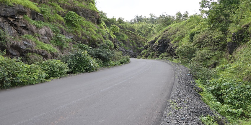 Tamhini Ghat, the scenic mountain pass, waterfalls, and lush greenery.