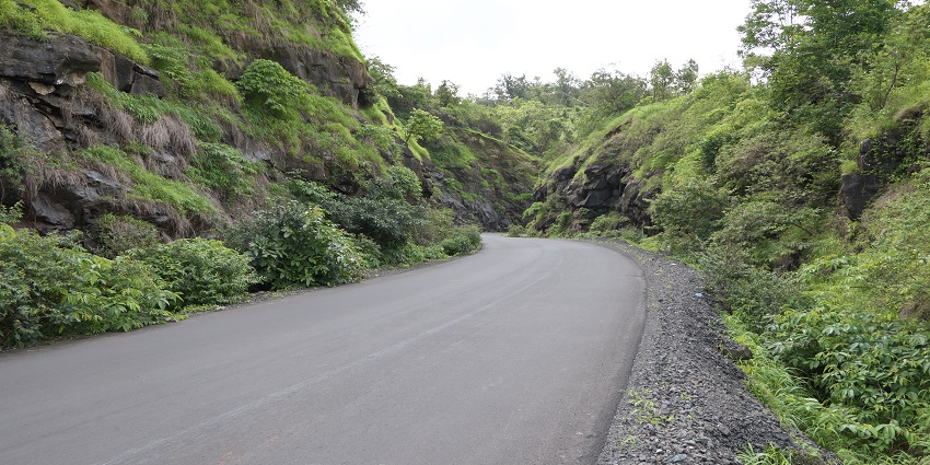 Snapshot of the trek passing through the Tamhini Ghat near the Sarasgad Fort
