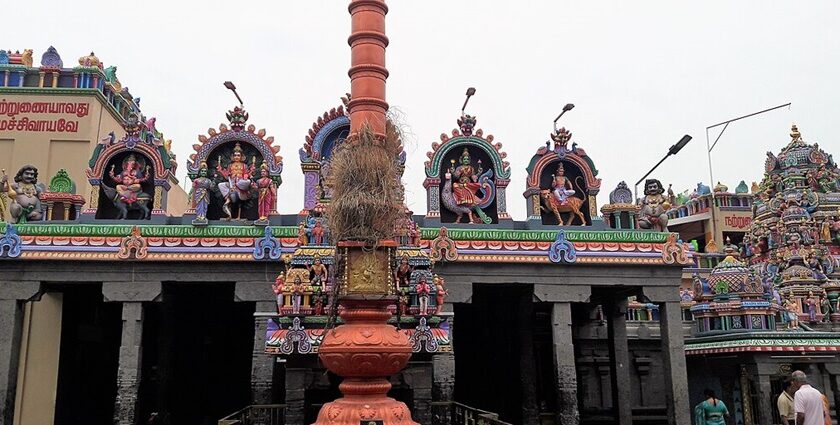 Image of the Sri Vedapureeswarar Temple, one of the best temples in Avadi