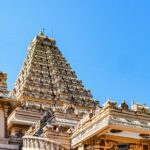 A breathtaking view of a stunning temple with different architecture during the daytime.