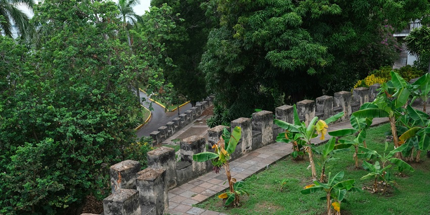 Image of a terrace garden, similar to one in Chandigarh, one of the place to visit in Ambala