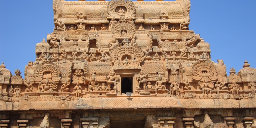 A glimpse of the Thanjavur Temple, one of the top places to visit near Velankanni.