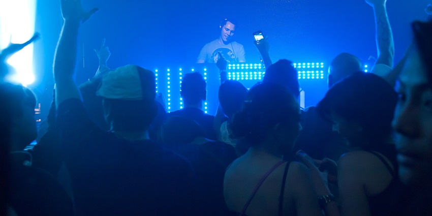 Techno lovers groove to underground beats at The Electric Room.
