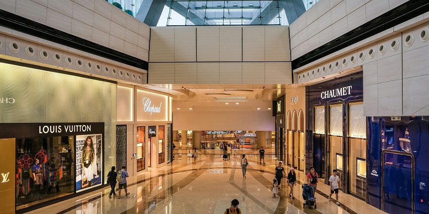 The Grand Mall's spacious layout features diverse shopping in Rajkot and dining options.