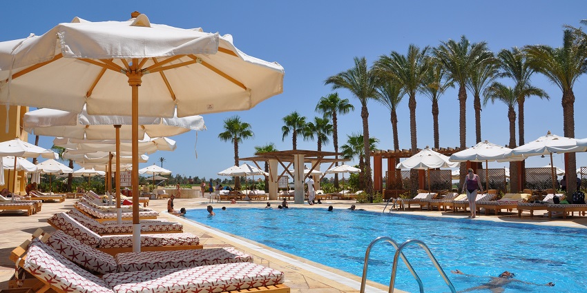 Pool party in Delhi NCR hotel known for its fine dining and excellent service.