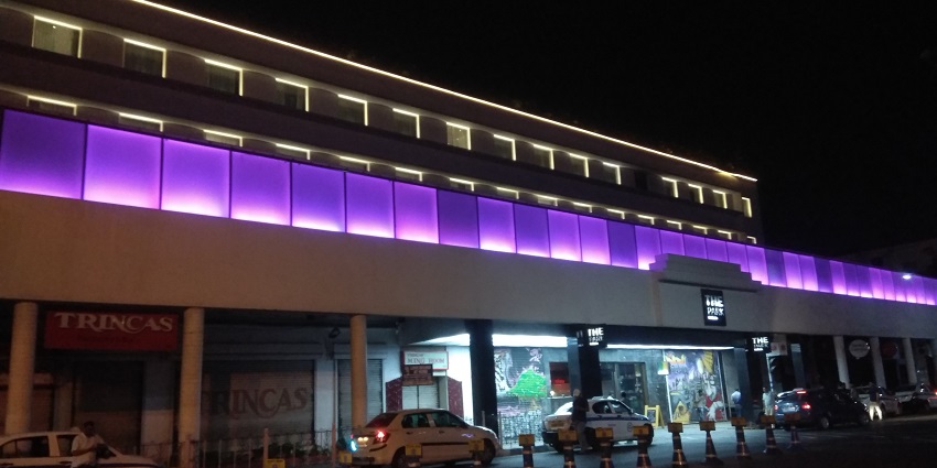 A view of the famous The Park Kolkata Hotel, one of the top party places in Kolkata.