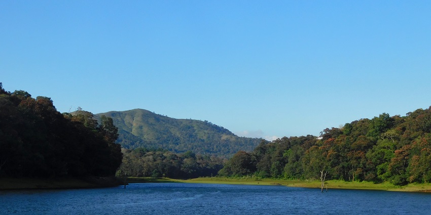 The beautiful locality of Thekkady, near Kumbakarai Waterfalls.