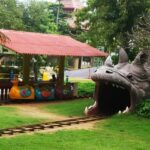 Kids toy train for the children to enjoy at the VGP Universal Kingdom in Chennai