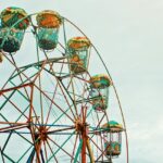 A glimpse of a giant colourful ferris wheel at the famous leisure hub of Maharashtra.