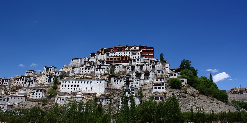 Thiksey Monastery is one of the impressive Buddhist monastic complexes in Ladakh