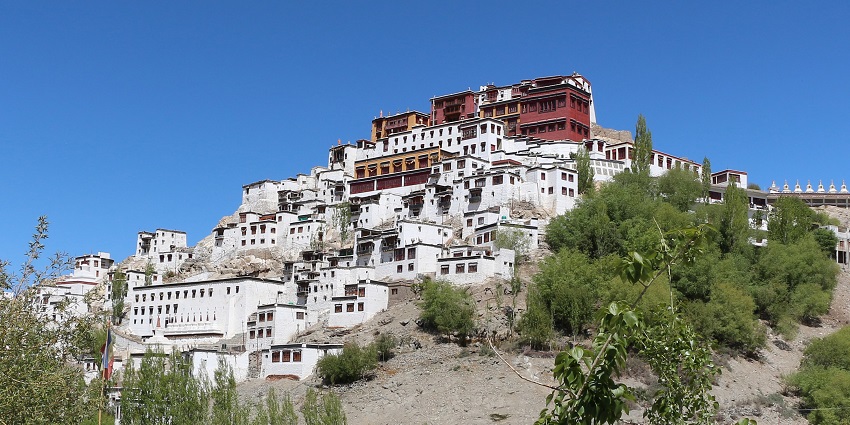 Thiksey Monastery is one of the largest monasteries to explore near Zorawar Fort.