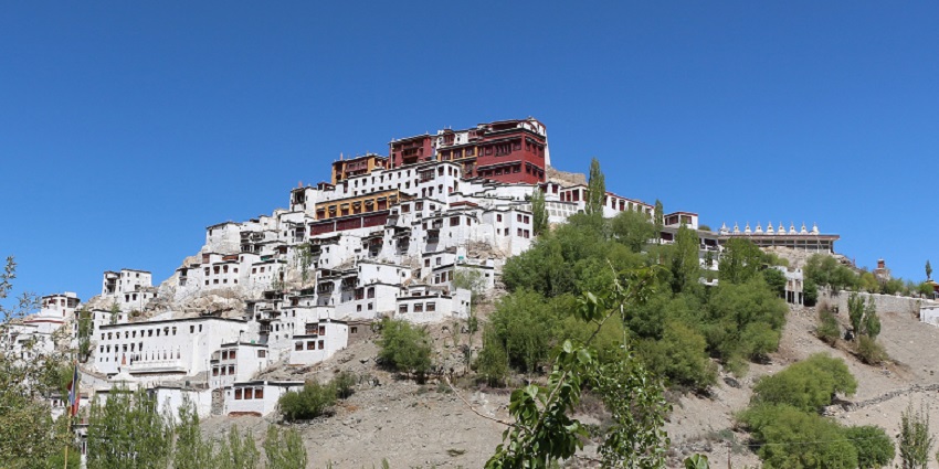 Thiksey Monastery is one of the most picturesque and largest monasteries in Ladakh.