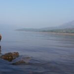 A beautiful image of Mulshi Lake with the Sahyadri mountain ranges in the background