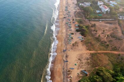 A scenic view of Pondicherry showcasing its colonial architecture and vibrant streets