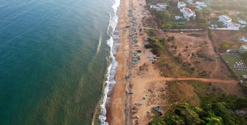 A scenic view of Pondicherry showcasing its colonial architecture and vibrant streets