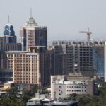 Landscape view of the UB City, famous for its luxury complexes and dining options.