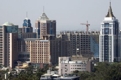 Landscape view of the UB City, famous for its luxury complexes and dining options.