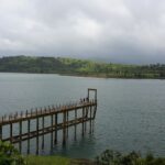 Birds-eye view of the Bhandardara Dam in pre monsoo– Things to do in Bhandardara