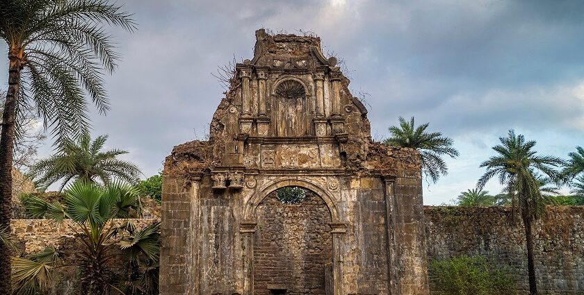 Main entrance to Vasai Fort Citadel, a key site among the top things to see in Vasai.