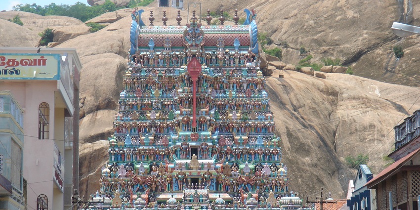 Explore the hill-carved beauty of Thiruparankundram Murugan Temple in Tamil Nadu.