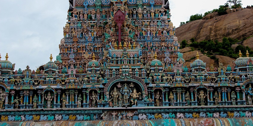 Thiruparankundram Murugan Temple, a significant pilgrimage site in Tamil Nadu