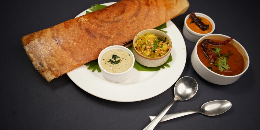 The best food in Madurai is flaky three-tiered dosa at Konar Mess eatery