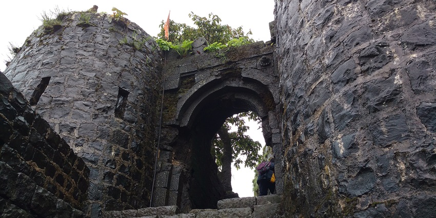 A glimpse of the famous tourist attraction of the region surrounded by lush greenery.