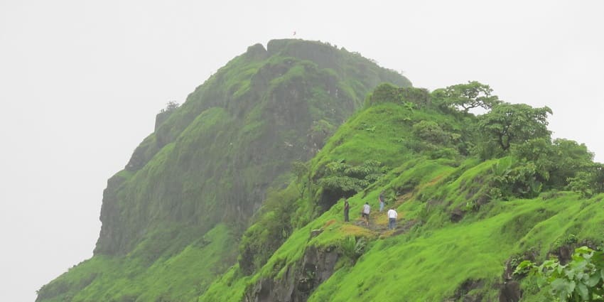 A picture of the Hanuman Ji at Tikona Fort Trek another great destination for the Pune trek.