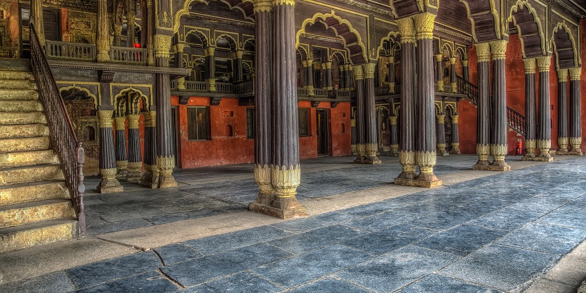 Tipu Sultan’s Summer Palace, one of the popular places to visit near Bangalore airport