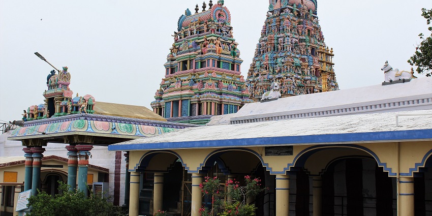 A view of temples at Tiruchengode, one of the best places to visit near Erode.