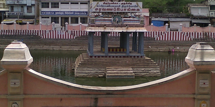 View of Thiruthani Murugan Temple, a famous temple in Tamil Nadu