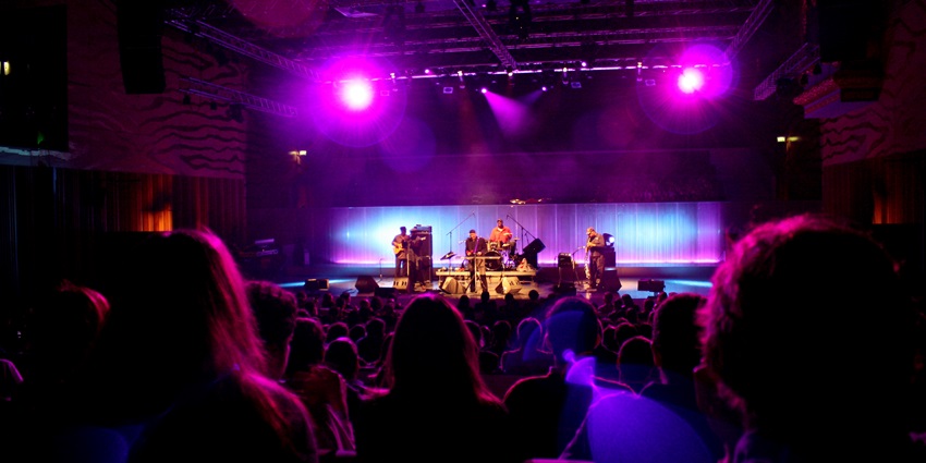 View of a perfect ambience for a party inside Tolhuistuin