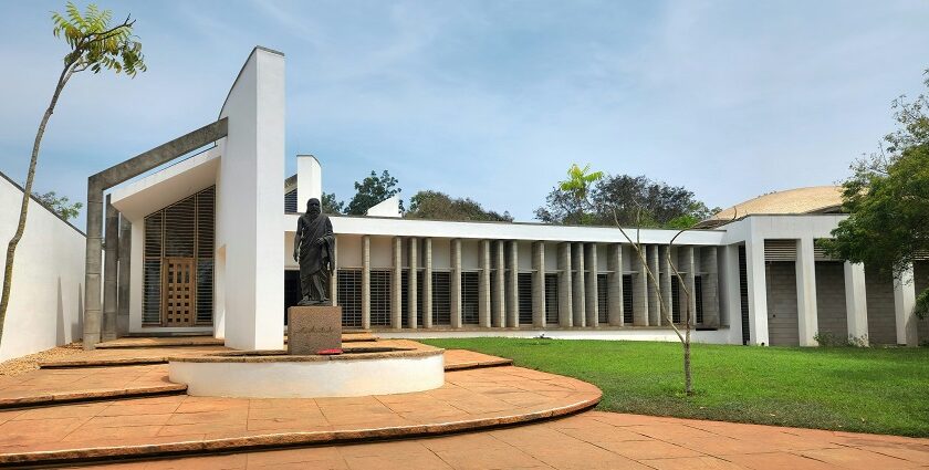 A glimpse of a famous tourist attraction on the lush green grounds of Tamil Nadu.