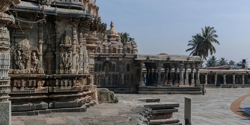 View of Bhimashankar temple after trekking to the same.