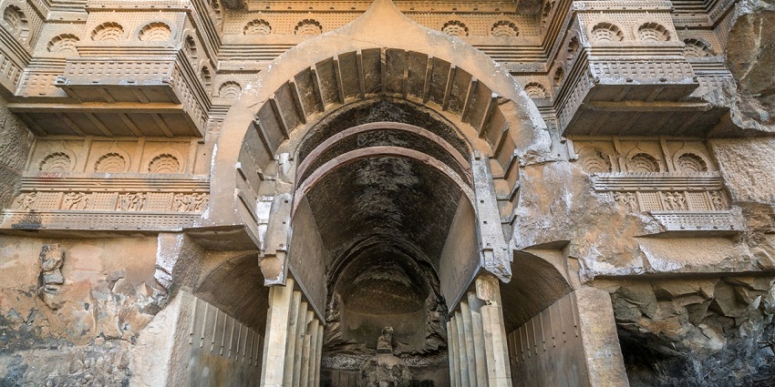 Explore the ancient Kondana Caves in Kajrat with its intricate rock-cut architecture.
