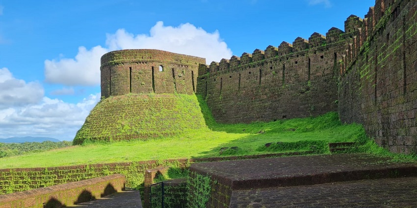 The ancient Mirjan Fort, surrounded by greenery and offering a glimpse into history