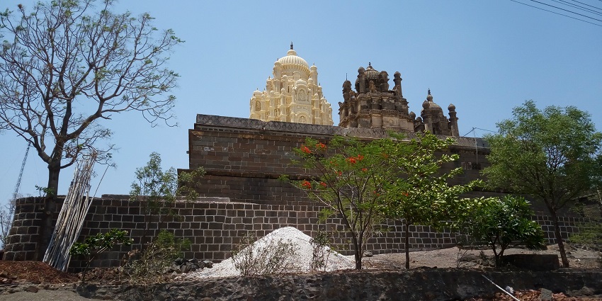 A view of the temple, showcasing its intricate architecture and serene surroundings.